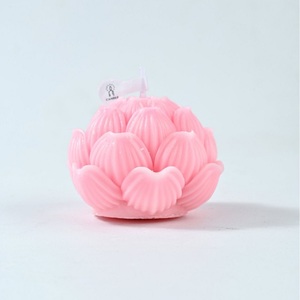 Bougie parfumée au beurre de lotus, faite à la main, aromathérapie florale, cire décorative, parfum d'ambiance romantique pour la maison, cadeau pour célébration de mariage - Product Image 1