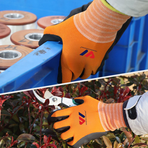 Work <b>Gloves</b> Heavy Resistant Micro-Foam Nitrile Coated Nylon Micro Dot Grip <b>Touch</b> Screen Work Nitrile Foam Safety <b>Gloves</b> - Product Image 6