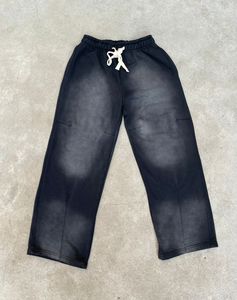 Custom Men's Cotton Sweatpants <b>Elastic</b> <b>Waist</b> Drawstring Casual Joggers Breathable Knitted Pants Autumn Style <b>Trousers</b> - Product Image 2