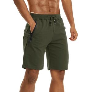 Pantalones cortos de secado rápido para hombre, 100% algodón, cintura elástica, gimnasio, entrenamiento, malla atlética, Joggers, correr, Fitness - Product Image 1