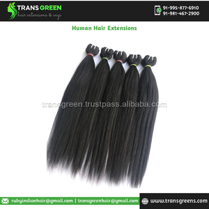 มัดผมคนแท้20นิ้วสำหรับ100% ผมตรงชาวบราซิลแท้ไม่ผ่านกระบวนการจัดการที่ดีที่สุด - Product Image 4