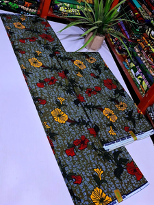 Tissu sergé 100 % coton imprimé wax africain Mozambique brillant pour chemises et robes de garçons – Tendance mode - Product Image 4