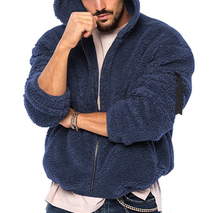 Chaqueta de Forro Polar Sherpa para Hombre, Ropa Casual, Estampado Personalizado, Ropa Urbana, Cuello Alto, Fabricada con Lana, Estilo Urbano - Product Image 3