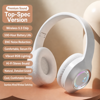 Headset Gaming Lipat: Desain Over-Ear yang Stylish dengan Lampu LED, Mode Musik/Gaming, dan Dukungan Kartu TF HP-19
