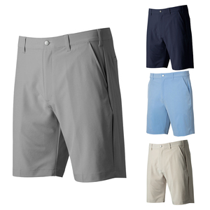 Pantalones Cortos Bermuda Negros para Hombre, Cintura Media, Cierre de Botones, Secado Rápido, Tela Oxford Informal con Bolsillos - Product Image 6