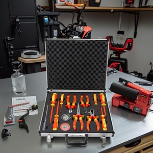 <span class=keywords><strong>13pcs</strong></span> VDE 1000V cách điện dụng cụ cầm tay <span class=keywords><strong>Kit</strong></span> thợ điện Công cụ <span class=keywords><strong>Kit</strong></span> với kìm Set & ổ cắm tùy chỉnh OEM GS chứng nhận - Product Image 4