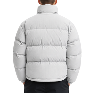 Fashionable Casual Puffer <b>Jacket</b> for <b>Men</b> & Women Winter Keep <b>Warm</b> Stand Collar Zipper Closure Windproof Eco-Friendly Custom Logo - Product Image 2