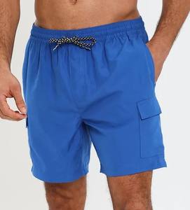 Pantalones cortos deportivos de verano para hombre, pantalones cortos de baño de playa al aire libre con bolsillos, pantalones cortos deportivos de baloncesto informales para correr, Color sólido - Product Image 1