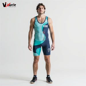 Sublimé personnalisé de haute qualité Vente en gros Haltérophilie Costume Fashion Wrestling Singlet pour hommes - Product Image 1