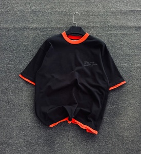เสื้อยืดคอตตอนหนา ปักลายกราฟิกตามสั่ง ตะเข็บตัดกัน คอกลม จัดส่งรวดเร็ว - Product Image 6