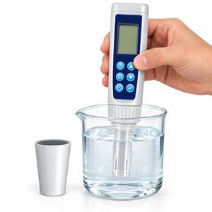 ชุดทดสอบคุณภาพน้ำ 5 in 1 ระดับมืออาชีพ สำหรับน้ำดื่ม วัดค่า EC TDS PH อุณหภูมิ และความเค็ม - Product Image 2