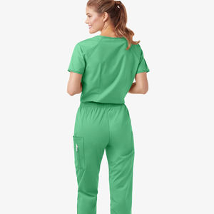 Nuevo Diseño, Venta Caliente, Traje de Enfermería con Múltiples Bolsillos, Ropa de Trabajo Moderna, Personalizable, Lisa, de Manga Corta, Trajes Médicos para Mujer - Product Image 4