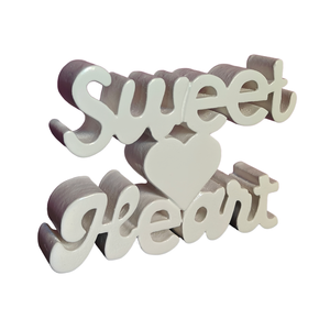 Décoration de table esthétique en bois en forme de cœur blanc, idéale pour la maison, le bureau ou la salle d'étude, décoration de pièce originale - Product Image 3