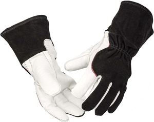 Guantes Tácticos de Piel de Cabra para Soldadura con Costura de Hilo, Diseño Personalizado - Product Image 2