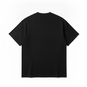 T-shirt Premium Oversize Uni à Étiquettes Tissées Personnalisées en Tissu Lourd, Coupe Boxy à Épaules Tombantes, Prêt à l'Expédition en Gros - Product Image 2