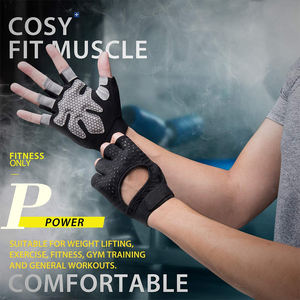Gants de fitness unisexes en néoprène, tissu respirant, évacuation de l'humidité, sangle de poignet réglable, prise en main confortable, légers pour la salle de sport - Product Image 3
