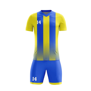Derniers modèles de maillots de foot pour adultes, prix de gros, meilleure qualité, 100% polyester, vêtements de sport, uniforme de foot - Product Image 2