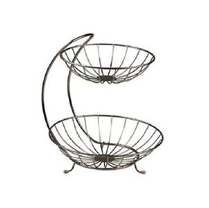 Panier de rangement de comptoir de cuisine en fil de fer à plusieurs niveaux pour fruits et légumes, durable, taille et forme personnalisables - Product Image 4