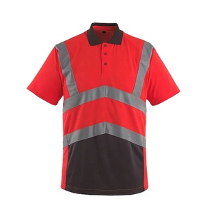 Polo de sécurité à haute visibilité pour hommes, vêtements de sécurité réfléchissants et respirants - Product Image 1