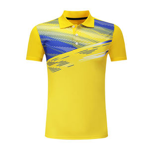 Uniforme de tennis professionnel unisexe pour adultes, confortable, respirant, manches courtes, 100% polyester, écologique, séchage rapide, personnalisable - Product Image 2