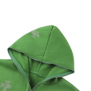 เสื้อฮู้ดหูรูดพลอยเทียมแบบมีซิปเต็มตัว - Product Image 6
