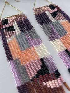 ต่างหูห้อยประดับลูกปัดสไตล์โบฮีเมียนทำมือ TIMELESS CRAFT สำหรับผู้หญิงและเด็กผู้หญิง ดีไซน์ใหม่ เครื่องประดับแฟชั่นแบบมีพู่ห้อย โปรโมชั่นพิเศษ - Product Image 3