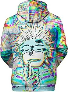 เสื้อฮู้ดดี้ผู้ชายแบบเต็มตัว พิมพ์ลายอนิเมะ 3 มิติ สไตล์สตรีทฮิปฮอป เสื้อกันหนาวแบบสั่งทำได้ ไซส์พลัส ผ้าโพลีเอสเตอร์ คุณภาพสูง - Product Image 1