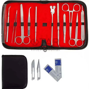 Kit d'instruments de suture chirurgicale orthopédique en acier inoxydable, ensemble de formation de 11 pièces pour la pratique de la suture et le débridage, instruments médicaux multi-plaies - Product Image 3