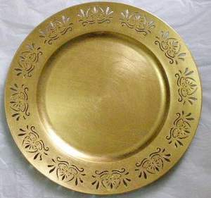 Plato de Servir de Metal, Plato Decorativo de Lujo, Decoración de Mesa, Artesanía, Redondo, 12' 13', Dorado, Platos de Metal para Exhibición de Alimentos - Product Image 4