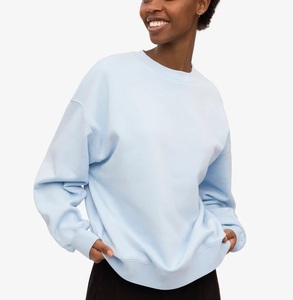 เสื้อยืดคอกลมแขนยาวผ้าฝ้าย 100% ทรงพอดีตัว สีน้ำเงินโพลาร์ สำหรับผู้หญิง ไซส์ L/S เนื้อผ้านุ่ม เป็นมิตรต่อสิ่งแวดล้อม ไม่เป็นขุย ทรงปกติ - Product Image 5
