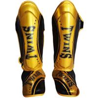 Protectores de Espinillas de Boxeo de Cuero Duradero y Transpirable al por Mayor, Protectores de Espinillas para MMA, Muay Thai, Kickboxing