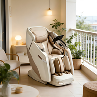 Sillón de Masaje 4D de Doble Núcleo, Escaneo Corporal Completo, 18 Modos de Masaje, 11 Programas de Estiramiento, Configuración de Alta Gama