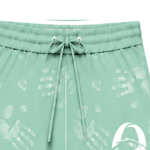 Mint Green <b>White</b> <b>Swim</b> <b>Shorts</b> Lightweight Quick Dry Breathable Drawstring Waist Training Performance Athletic Swimming Sportswear - Product Image 5