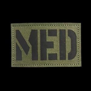 Parche de Tela Tejida MED, Rectangular, Estilo Cosido, Patrón de Camuflaje - Product Image 3
