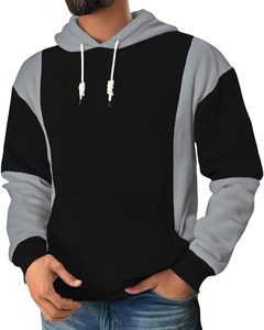 Sweat-shirt de sport en molleton brossé pour homme, doux et thermique, idéal pour l'entraînement hivernal et les activités sportives en plein air - Product Image 2