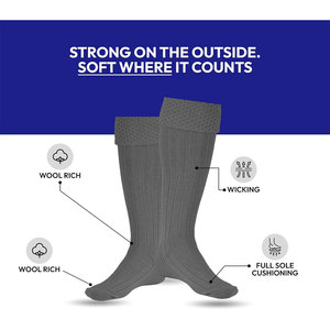 Best Selling Mens Highland Kilt Hose <b>Socks</b> Traditional Scottish Wool Blend <b>Long</b> <b>Socks</b> Top Selling Fit for Formal and Casual Kilt - Product Image 2
