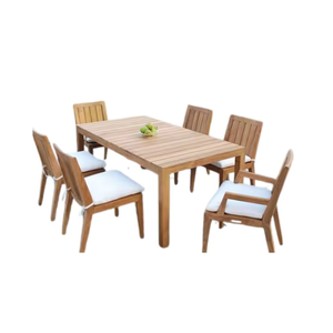 Muebles comerciales Juego de mesa de comedor de madera de teca maciza Diseño japonés moderno Muebles de restaurante Precio al por mayor - Product Image 1