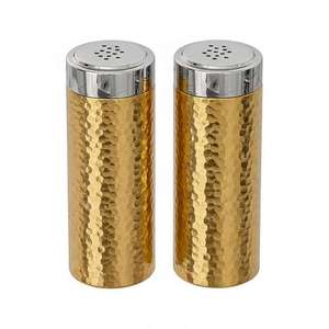 Salières et poivrières en cuivre martelé, ensemble de salières en cuivre, salières à épices en métal, ensemble de condiments en cuivre martelé - Product Image 4