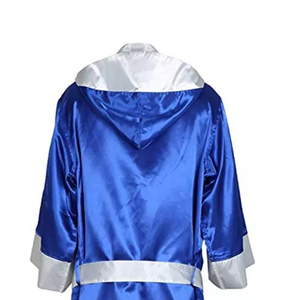 Bata de boxeo de satén para entrada de combate, con logotipo personalizado, OEM, proveedor mayorista, fabricante - Product Image 4