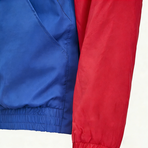 OEM <b>Men</b> Long Sleeve Strap Front Pocket Hooded Zipper Anorak Windbreaker <b>Jacket</b> Half Zip Windbreaker <b>Pullover</b> - Product Image 5