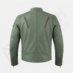 Veste de moto en cuir véritable pour homme de qualité supérieure, nouvelle arrivée, vestes de moto d'hiver, protections amovibles, personnalisables - Product Image 2