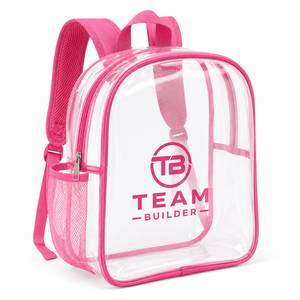 Sac à dos transparent en PVC pour l'école et les voyages, avec une capacité de 20-36L, bretelles en maille et compartiment latéral pour bouteille - Product Image 3