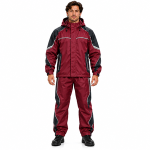 Custom Motorcycle Rain Suit Waterproof Heavy Duty <b>Raincoat</b> Reflective Mens Motorbike Riding Jacket Trousers <b>Festival</b> Wear - Product Image 3