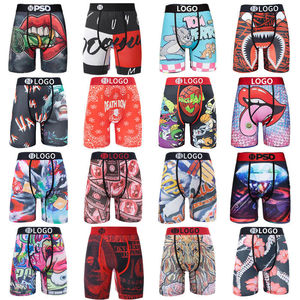 Calzoncillos bóxer deportivos de punto para hombre, de tiro medio, transpirables, con estampado de dibujos animados, de secado rápido, con control de abdomen y longitud extendida - Product Image 5