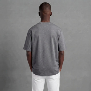 T-shirt surdimensionné pour homme en coton 100% de haute qualité avec logo sur le devant, impression écologique, poids du tissu 180g - Product Image 5