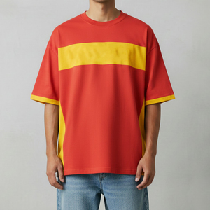Camiseta Oversize para Hombre, Algodón Grueso, Corte Holgado, Estilo Urbano, Manga Corta, Casual, Moda, Proveedor Mayorista de Marca Privada - Product Image 1