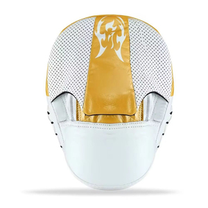 Mitaines de boxe en cuir noir avec garniture dorée, protections d'entraînement pour MMA, kickboxing, toutes saisons - Product Image 5
