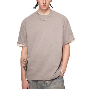 Camiseta Premium Personalizada de Algodón Grueso de Lujo para Hombre, Estilo Urbano Ecológico - Product Image 6