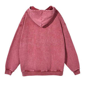 Sweat-shirts pour hommes effet délavé, style streetwear hiver, 100% coton molletonné, coupe classique, avec délavage vintage, élégant et discret - Product Image 2