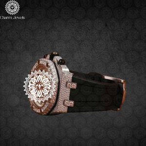 Reloj Charm_Jewels de Lujo para Hombre, Diseño Hueco con Esfera Poligonal de 42 mm, Movimiento de Cuarzo Analógico, Cristal de Zafiro - Product Image 2